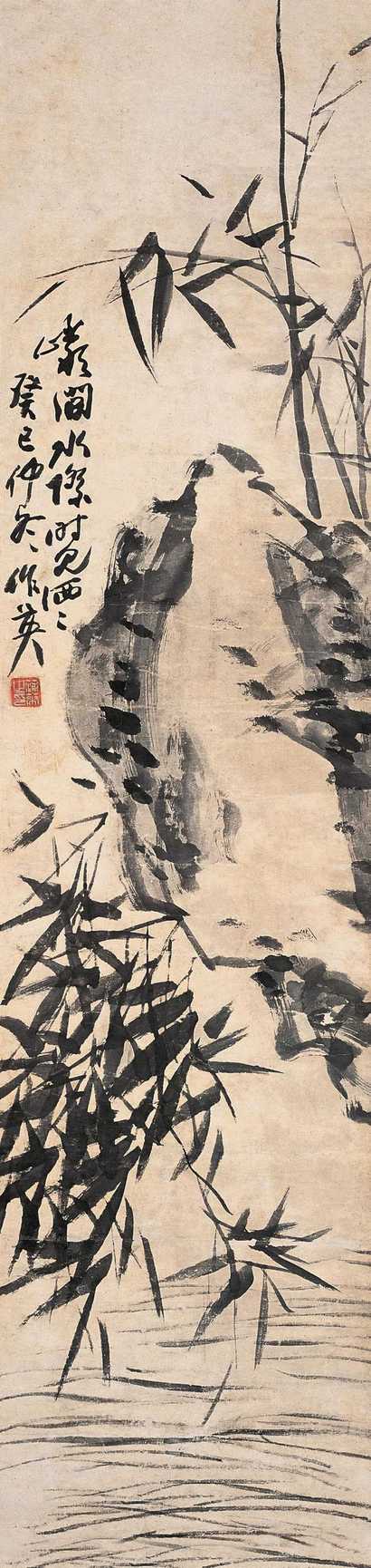 蒲华 1893（癸巳）年作 墨竹 立轴